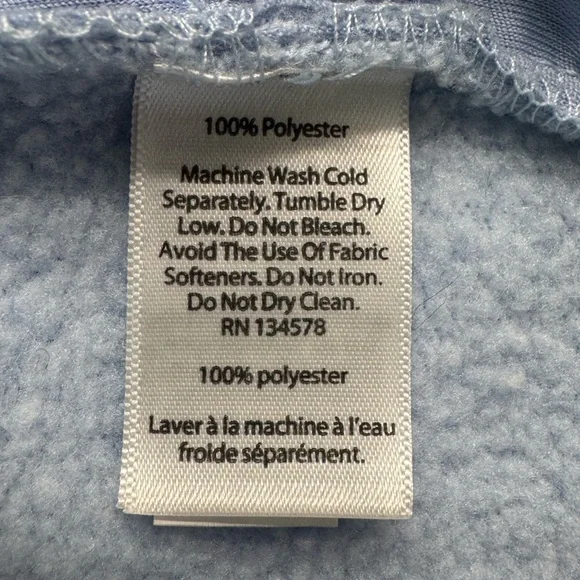 Vineyard Vines Pullover Women’s Size S Light Blue Oversized Funnel Neck - Picture 5 of 6